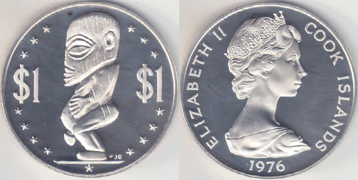 1976 Cook Islands $1 (Proof) A005511